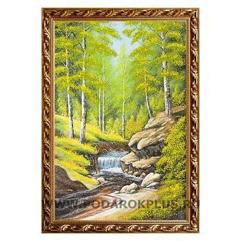 Картина "Горный ручей" багет №122 (40х60 см)