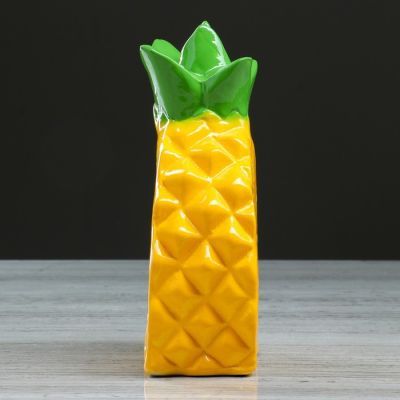 Копилка "Долька ананаса", глянец, жёлтый цвет, 19 см