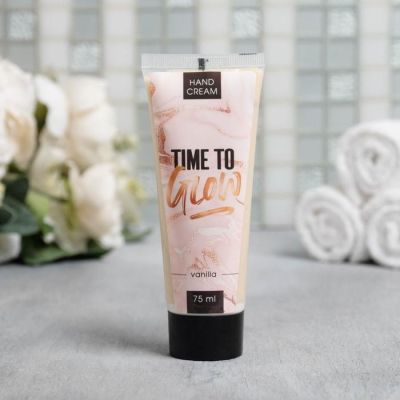 Мерцающий крем для рук Time to glow, ванильный аромат, 75 мл