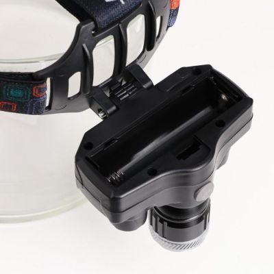 Фонарь налобный аккумуляторный 7 Вт, T6 и COB, 1200 мАч, 200 лм, 5 режимов