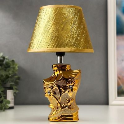 Лампа настольная 16278/1GD Е14 40Вт золото 17х17х29 см