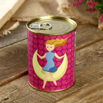 Носки в банке "Для лучшей подруги"  (женские, цвет микс)