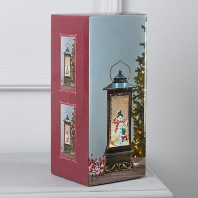 Светодиодная фигура «Девочка и снеговик» 10.5 × 27 × 10.5 см, пластик, батарейки ААх3 (не в комплекте), USB, свечение тёплое белое