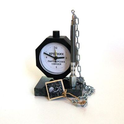 Часы с ручкой "Крепких партнерских связей"