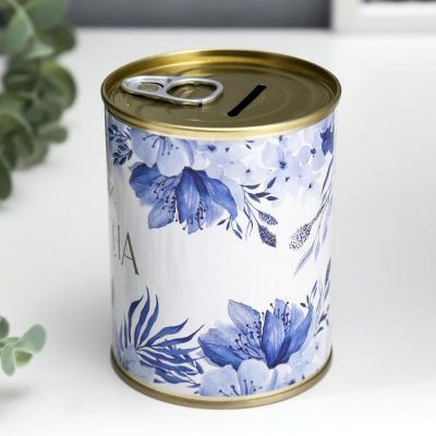 Копилка-банка металл "Расцветай, ты прекрасна"