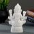 Фигура "Ганеша" 17х12см, белая / мраморная крошка