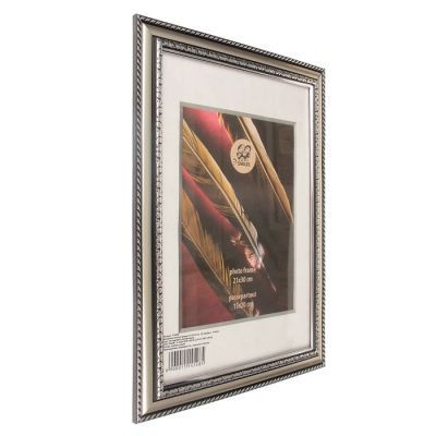 Фоторамка 21х30 см серебро