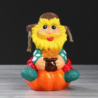 Копилка "Нафаня на тыкве", глянец, разноцветная, 26 см, микс