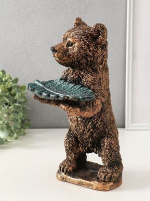 Копилка "Мишка с листом - подставкой для мелочей (34 х 18 см) 