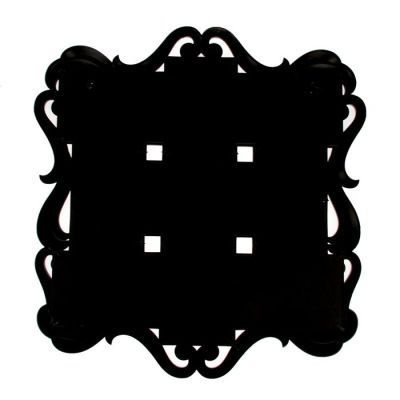 Фоторамка пластик на 9 фото 10х15 см "Ренессанс" чёрная 55,5х53 см