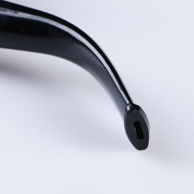 Трубка "Командор" люкс, раструб - дерево с узором, коричневая, 14 см