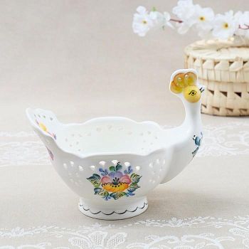 Конфетница «Жар-птица» резная, 14х5х16 см,1 сорт