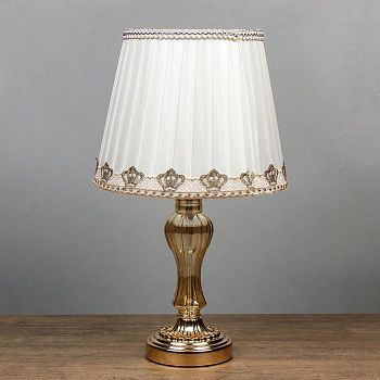 Лампа настольная "Азарт" 1x60Вт E27 золото МИКС 26х26х43 см