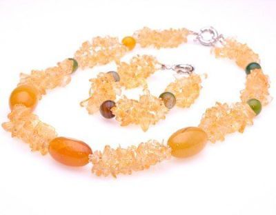 Комплект Цитрин "Изаура" арт.П3147