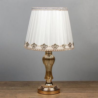 Лампа настольная "Азарт" 1x60Вт E27 золото МИКС 26х26х43 см