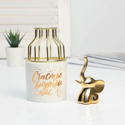 Интерьерный набор «Сияй ярче всех»: ваза, фигурка, 12.5 х 21.6 см