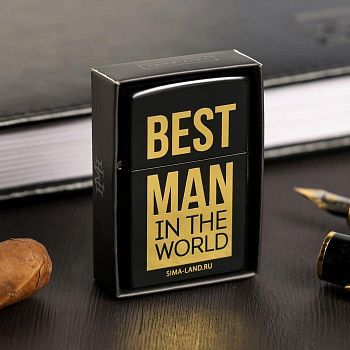 Зажигалка бензиновая "Best man", 5,5 х 3,5 см