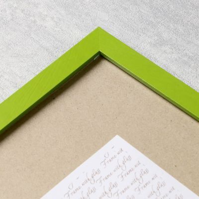 Фоторамка МДФ 30х40 см, №6, ширина 18 мм, толщина 12 мм, зеленый