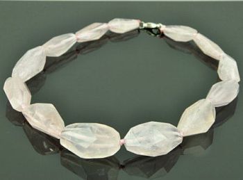 Бусы Кварц Розовый  "Шахеризада" арт.П3169