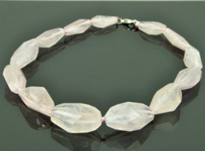 Бусы Кварц Розовый  "Шахеризада" арт.П3169