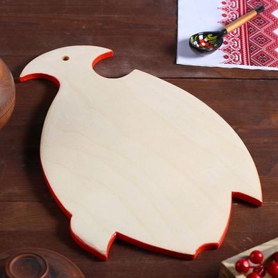 Доска разделочная «Рыбка», 35×0,8×23 см, старый борок