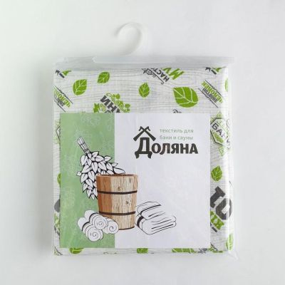 Простыня для бани "Герой бани" 145х180 см, 100% хл, вафельное полотно