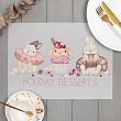 Набор салфеток на стол "Holiday desserts", ПВХ, 40*29 см, 2 шт