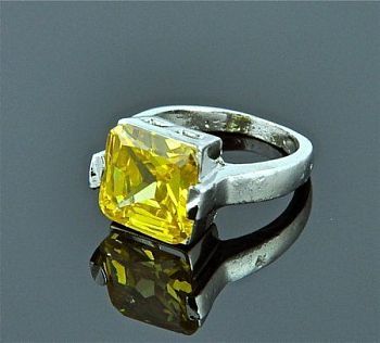 Кольцо Циркон "Феерия" арт.кп-609 Желтый