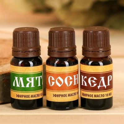 Набор эфирных масел "Лучшему банщику!", 3 шт. по 10 мл