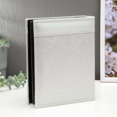 Фотоальбом на 200 фото 10х15 см "Завитки" кожзам  22,5х17,5х5 см