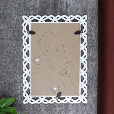 Фоторамка 10х15 см, пластик L-7 белый, с небьющимся стеклом