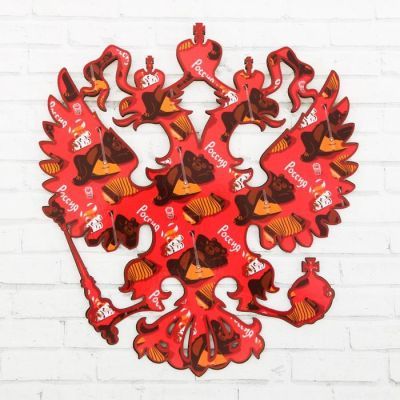 Герб настенный «Россия. Медведь», 22.5 х 25 см