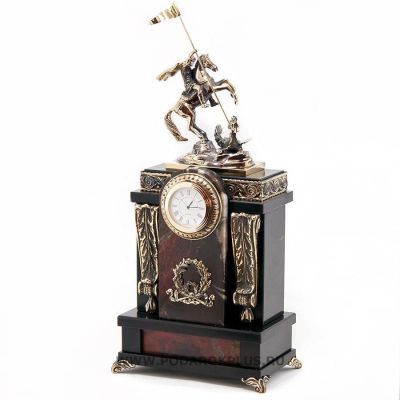 Часы "Георгий Победоносец" №9 камень яшма