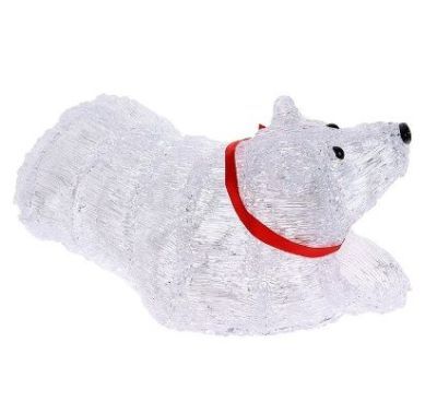 Фигура акрил. "Мишка лежачий" (38х19х19 см.)