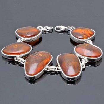 Браслет Янтарь "Осеннее танго" арт.ЯК-1417