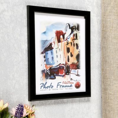 Фоторамка из пластика Черный 189 15х20 14мм/ прямой(24)