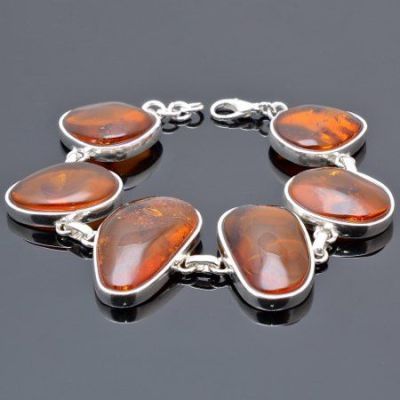 Браслет Янтарь "Осеннее танго" арт.ЯК-1417