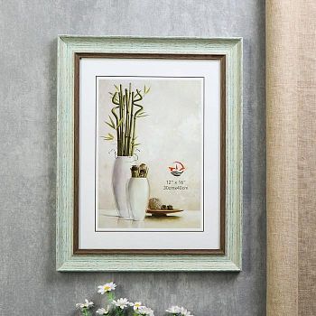 Фоторамка пластик 30х40 "Марселье" светло-голубая 47х37х2 см