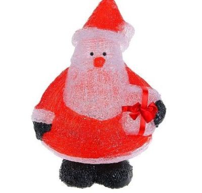 Фигура акрил. "Дед мороз" (32,5х27х40 см.)