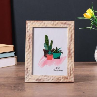 Фоторамка пластик 15х20 см "Миндальное искушение" 24х19 см