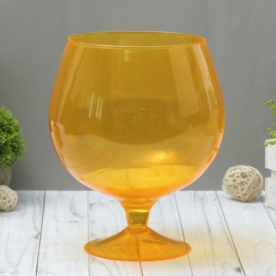 Ваза "Бренди" микс прозрачн. 3л,  24см