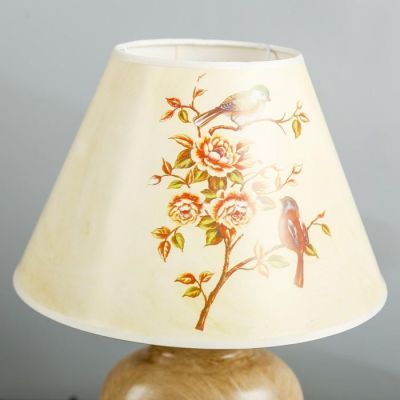Лампа настольная "Птица в цветочном саду" МИКС Е14 220В  35,5х24,5х24,5 см