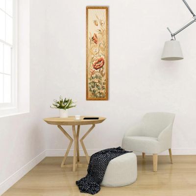 Гобеленовая картина "Маки и пижма" 28х110 см