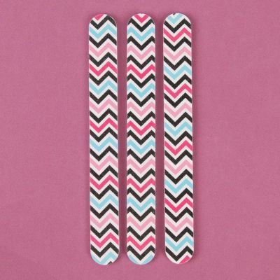 Пилки-наждаки, абразивность 240/240, 18 см, 3 шт, рисунок МИКС