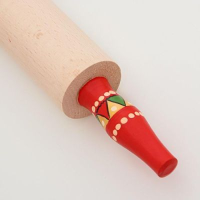 Скалка, 4,5×42 см, борецкая роспись