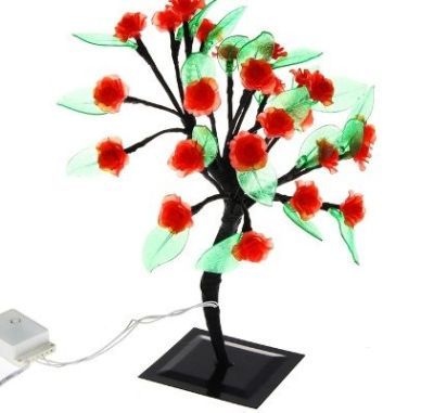 Светодиодный куст "Роза №1" улич. (0,4 м., красный)