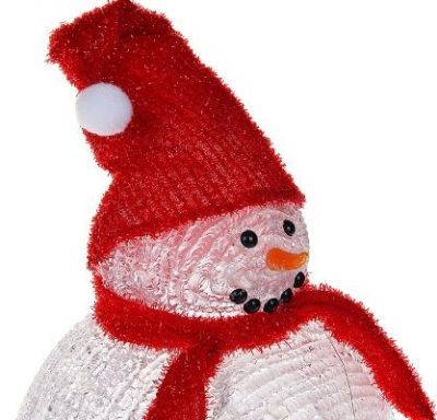 Фигура акрил. "Снеговик средний" (29х23 см.)