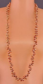 Бусы Жемчуг "Облепиха" арт.П2071