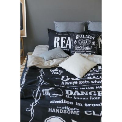 Постельное бельё "Этель" 2 сп Real Man 175х215 см, 200х220 см, 50х70+3 см - 2 шт