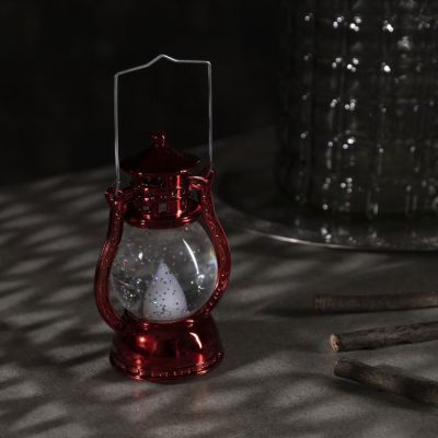 Светодиодная фигура «Красный фонарь» 8 × 12 × 6 см, пластик, батарейки AG13х3, свечение тёплое белое